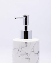Market99 Handcrafted Dispenser, Rust Proof Chrome Finish Pump, for Dish Soap, Hand Sanitizer, & Liquid Soap, White, Ceramic, 230 mL - MARKET 99