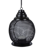 Market99 Hanging T-Light Holder, Diwali Decor, Black, Iron - MARKET 99