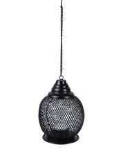 Market99 Hanging T-Light Holder, Diwali Decor, Black, Iron - MARKET 99