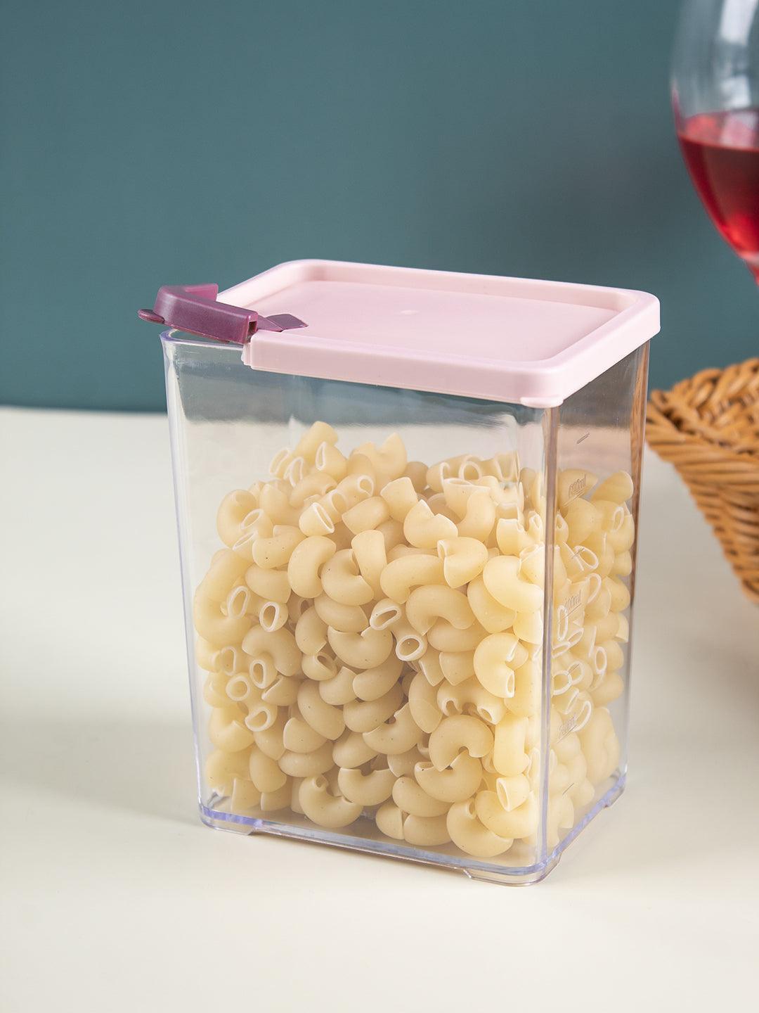 Market99 Medium Plastic Cereal Dispenser Jar With Lid - MARKET 99