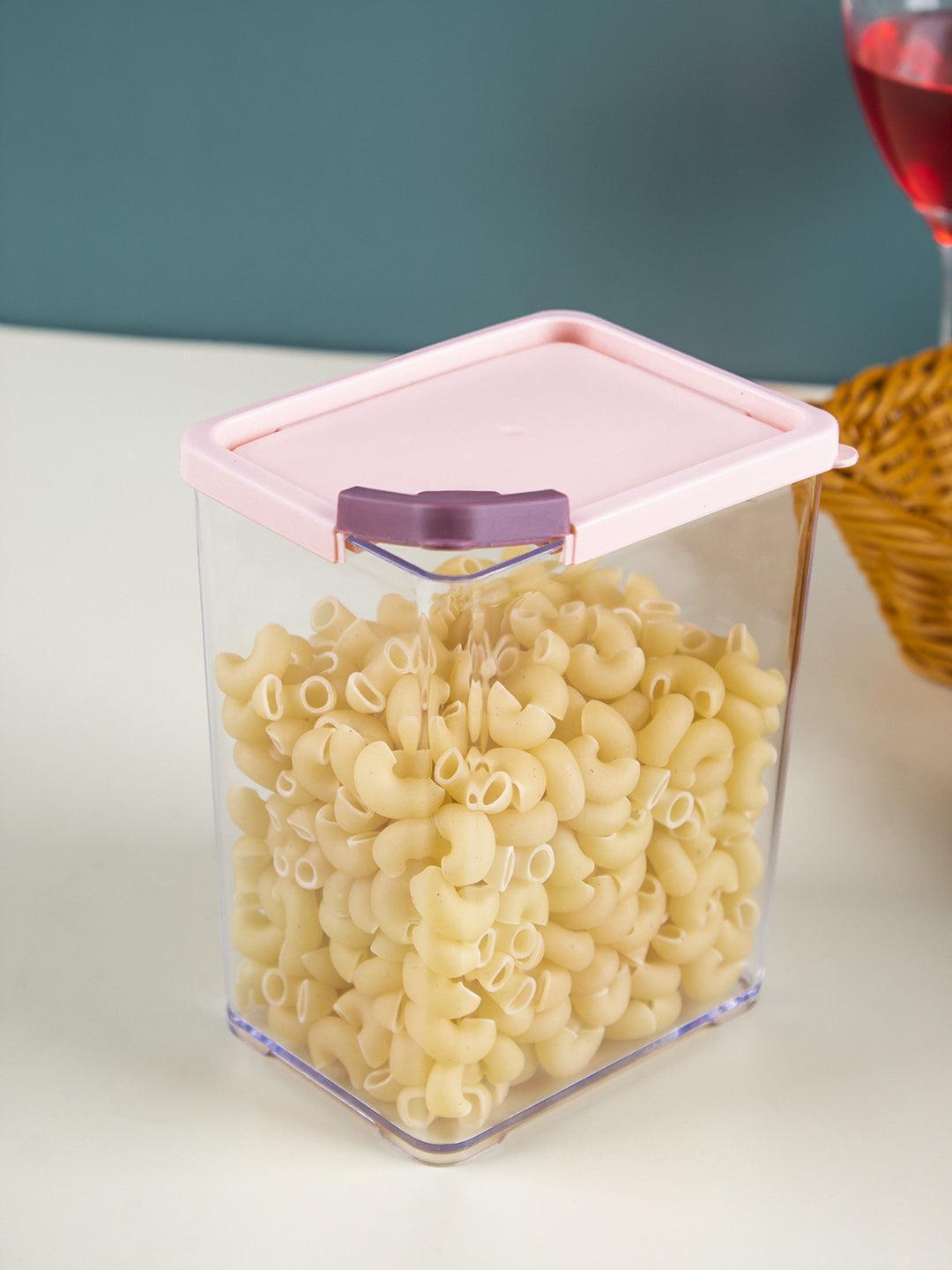 Market99 Medium Plastic Cereal Dispenser Jar With Lid - MARKET 99
