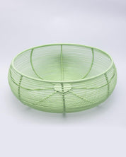 Market99 Metal Wire Countertop Fruit Bowl, Basket Holder Stand, For Home & Kitchen, Green Colour, Iron - MARKET 99