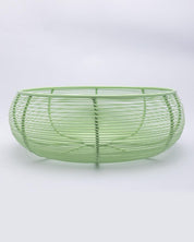 Market99 Metal Wire Countertop Fruit Bowl, Basket Holder Stand, For Home & Kitchen, Green Colour, Iron - MARKET 99