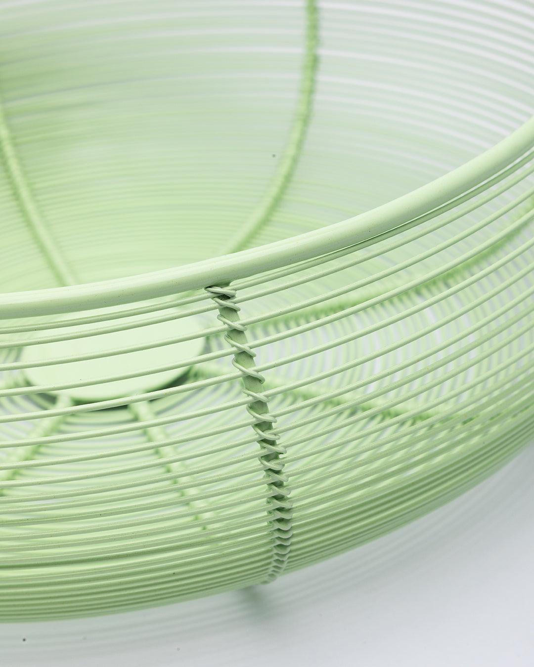 Market99 Metal Wire Countertop Fruit Bowl, Basket Holder Stand, For Home & Kitchen, Green Colour, Iron - MARKET 99