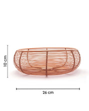 Market99 Metal Wire Countertop Fruit Bowl, Basket Holder Stand, For Home & Kitchen, Peach Colour, Iron - MARKET 99
