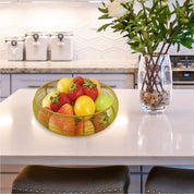 Market99 Metal Wire Countertop Fruit Bowl, Basket Holder Stand, For Home & Kitchen, Yellow Colour, Iron - MARKET 99