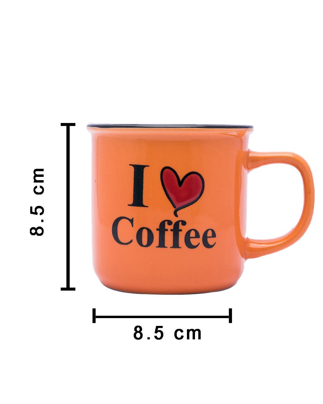 Market99 Mugs, French Design, Tea & Coffee Mugs, Microwave & Dishwasher Safe, Assorted Colours, Set of 4, 340 mL - MARKET 99