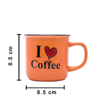 Market99 Mugs, French Design, Tea & Coffee Mugs, Microwave & Dishwasher Safe, Assorted Colours, Set of 4, 340 mL - MARKET 99