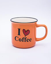 Market99 Mugs, French Design, Tea & Coffee Mugs, Microwave & Dishwasher Safe, Assorted Colours, Set of 4, 340 mL - MARKET 99