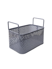 Market99 Plain Grey Metal Basket, Set Of 3 Pcs - MARKET 99