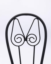 Market99 Table Planter, Chair Shaped, Decorative, Home & Office Decor, White, Iron - MARKET 99