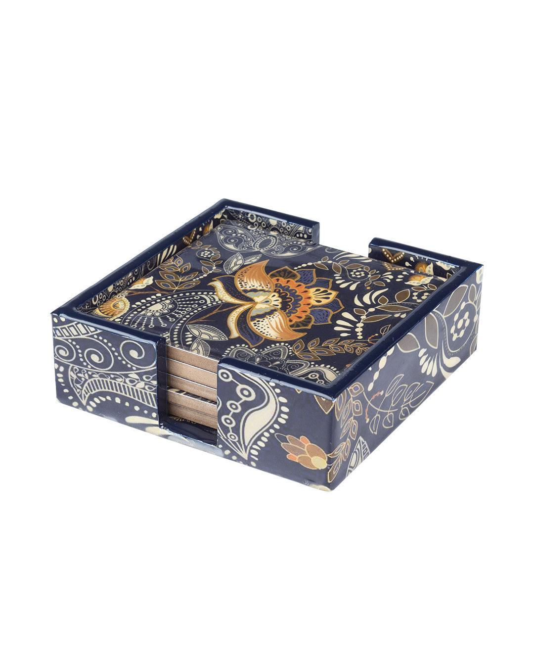 MARKET99 Tableware Tea Coaster (1 Pcs, Floral Print)