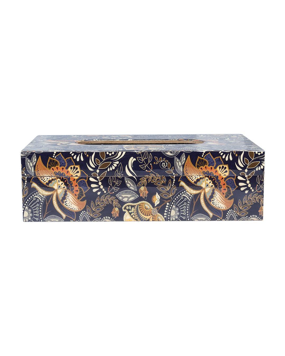 MARKET99 Tableware Tissue Box (1 Pcs, Floral Print)