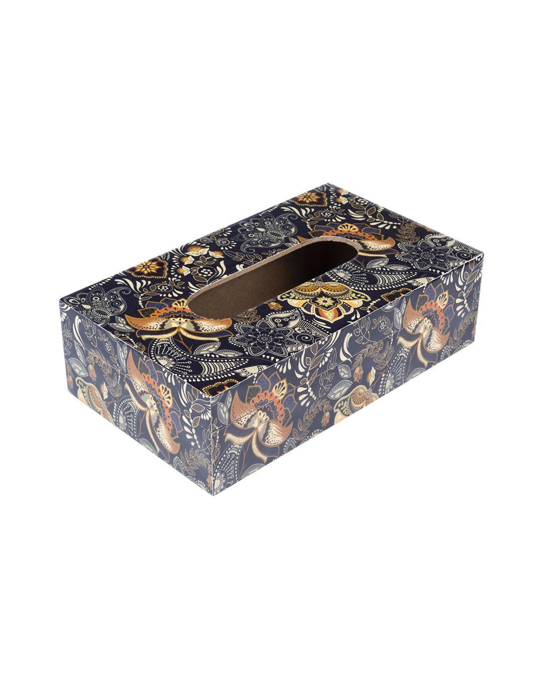 MARKET99 Tableware Tissue Box (1 Pcs, Floral Print)