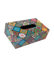 Market99 Tissue Box, Multiple Style Print, Multicolour, MDF - MARKET 99