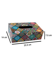 Market99 Tissue Box, Multiple Style Print, Multicolour, MDF - MARKET 99
