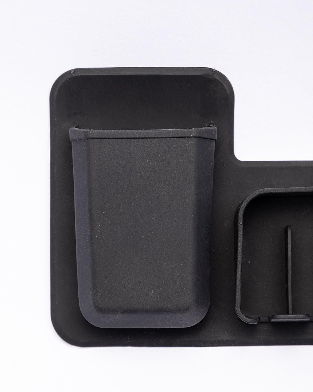 Market99 Toiletry Wall Organiser, Toothbrush Holder, Black, Silicone - MARKET 99