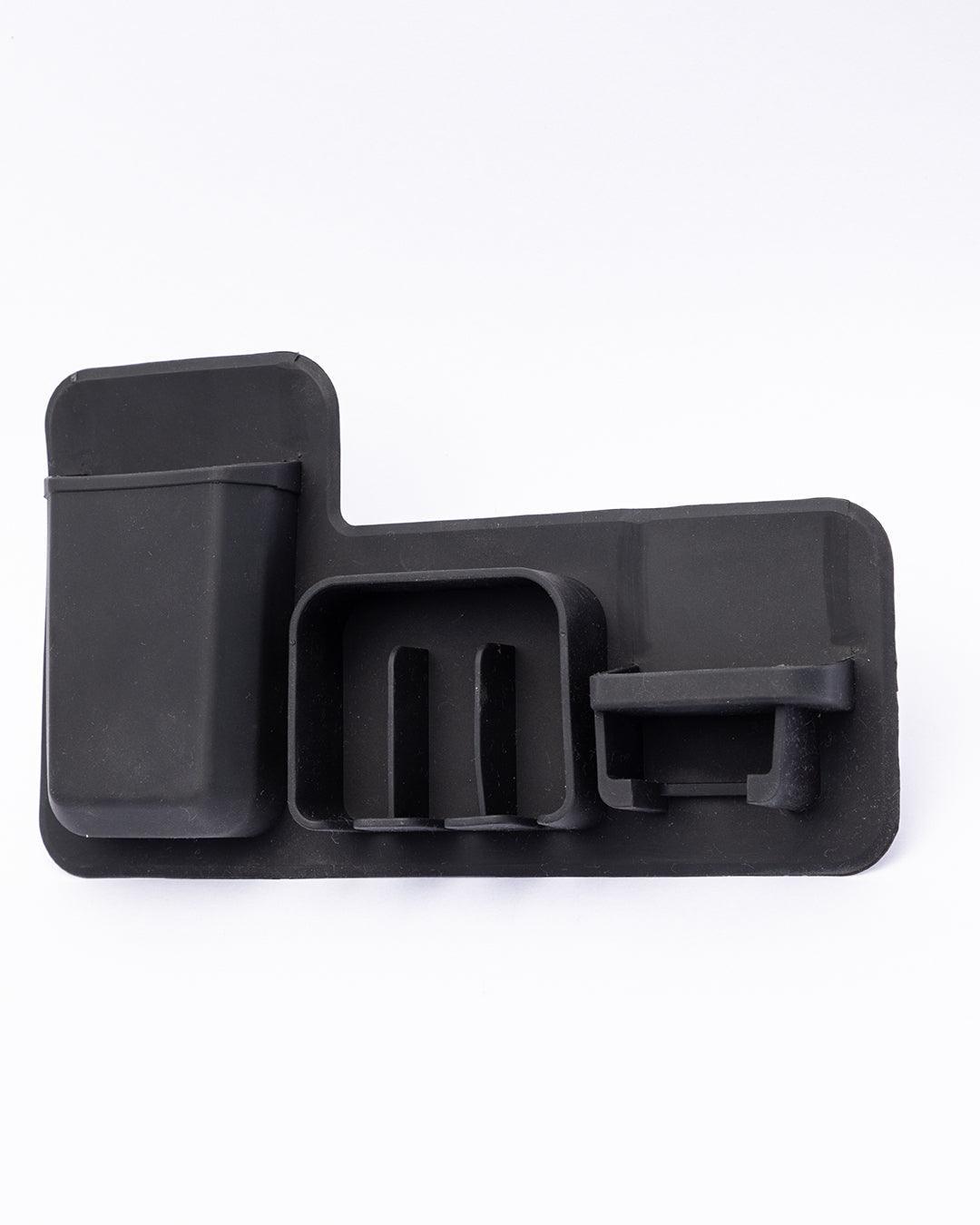 Market99 Toiletry Wall Organiser, Toothbrush Holder, Black, Silicone - MARKET 99