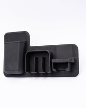 Market99 Toiletry Wall Organiser, Toothbrush Holder, Black, Silicone - MARKET 99