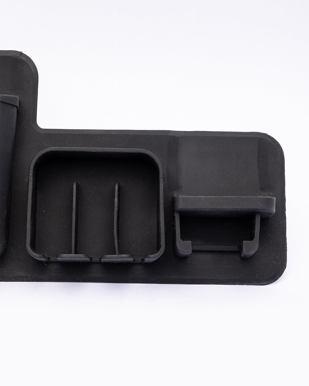 Market99 Toiletry Wall Organiser, Toothbrush Holder, Black, Silicone - MARKET 99