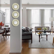 Market99 Wall Mirror, Wall Décor, Antique Finish, Champagne Colour, Plastic, Set of 3 - MARKET 99