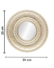 Market99 Wall Mirror, Wall Décor, Antique Finish, Champagne Colour, Plastic, Set of 3 - MARKET 99