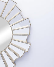 Market99 Wall Mirror, Wall Décor, Antique Finish, Natural Colour, Plastic, Set of 3 - MARKET 99