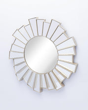Market99 Wall Mirror, Wall Décor, Antique Finish, Natural Colour, Plastic, Set of 3 - MARKET 99