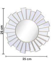 Market99 Wall Mirror, Wall Décor, Antique Finish, Natural Colour, Plastic, Set of 3 - MARKET 99