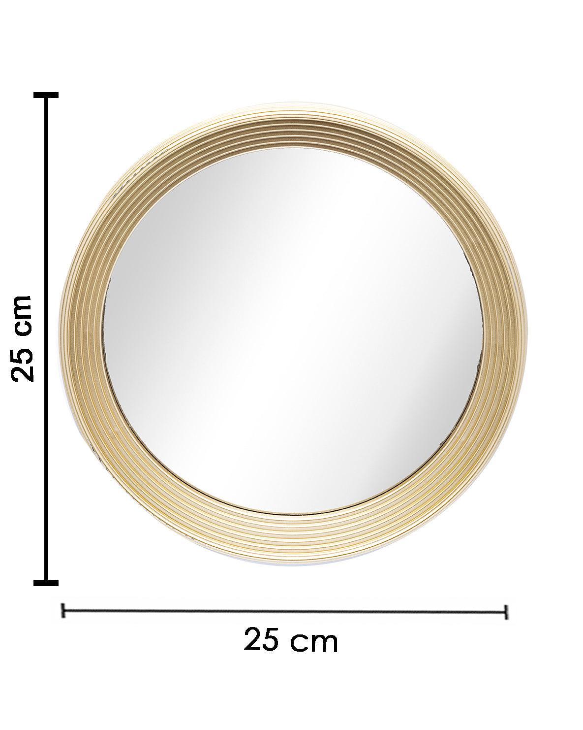 Market99 Wall Mirror, Wall Décor, Champagne Colour, Plastic, Set of 3 - MARKET 99