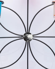 Market99 Wall Sconce, Multi-coloured Votives, 8 Votive T-Light Candle Holder, Black Finish, Mild Steel - MARKET 99