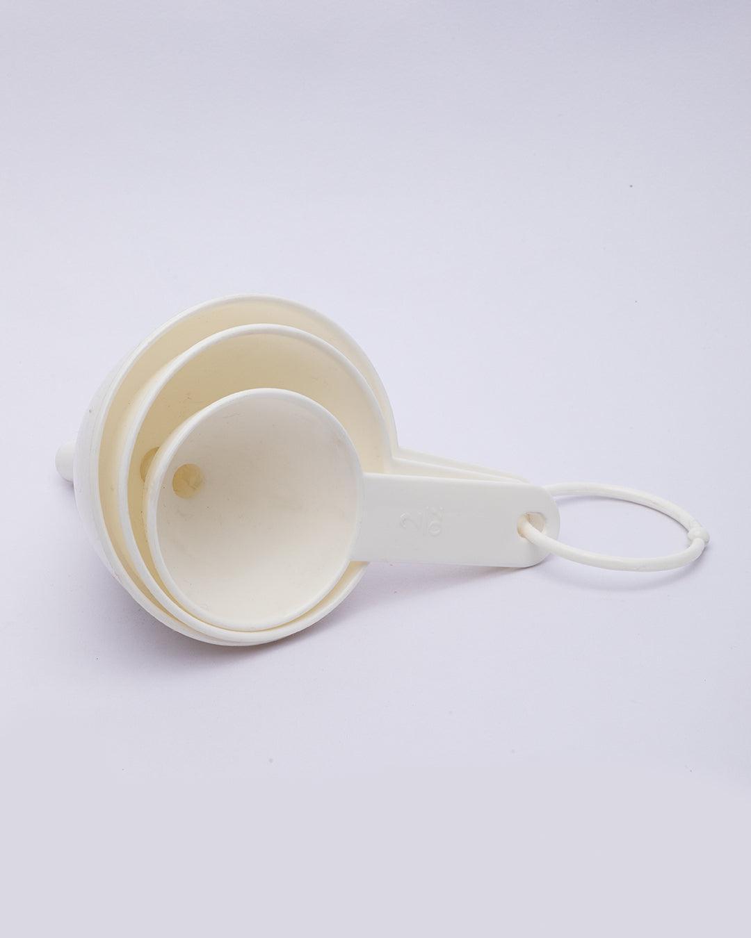 Measuring Spoon, with Funnel Set, for Kitchen, Multicolour, Plastic, Set of 3 Funnels, Set of 6 Spoons - MARKET 99