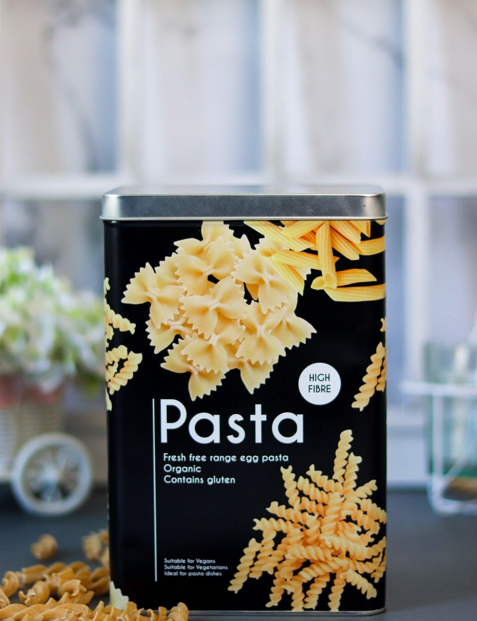 Metal Pasta Jar - Black, 3000Ml - MARKET 99