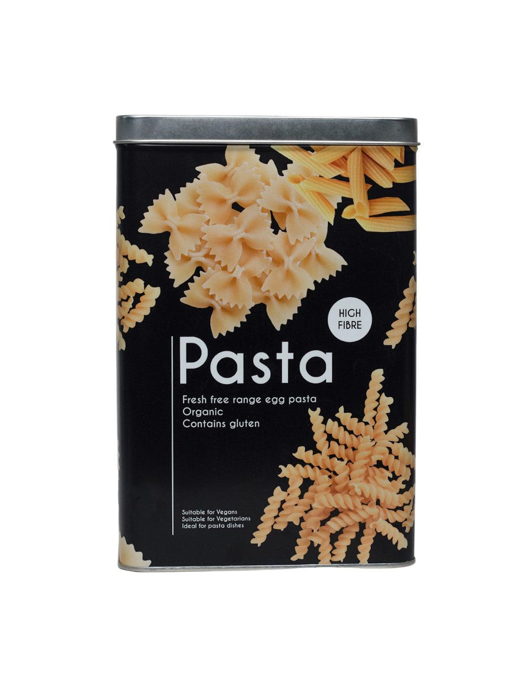 Metal Pasta Jar - Black, 3000Ml - MARKET 99