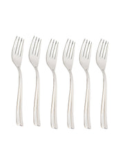 Midline Steel Tableware Cutlery Set Of 18 Pcs With Stand in Silver Colour - MARKET 99