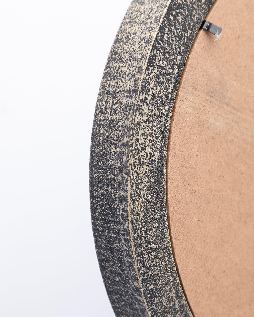 Mirror with Jewellery Holder, Chrome Finish, Dressing Table, Ring Dish, Brown, MDF - MARKET 99