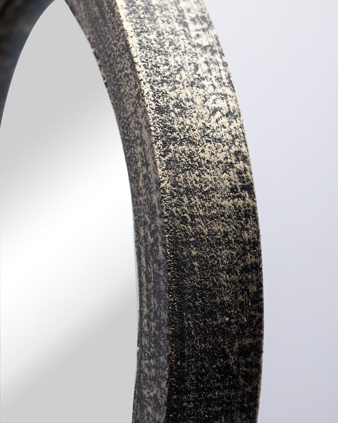 Mirror with Jewellery Holder, Chrome Finish, Dressing Table, Ring Dish, Brown, MDF - MARKET 99