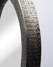 Mirror with Jewellery Holder, Chrome Finish, Dressing Table, Ring Dish, Brown, MDF - MARKET 99