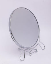 Mirror with Stand, Metal Mirror, Silver, Steel - MARKET 99
