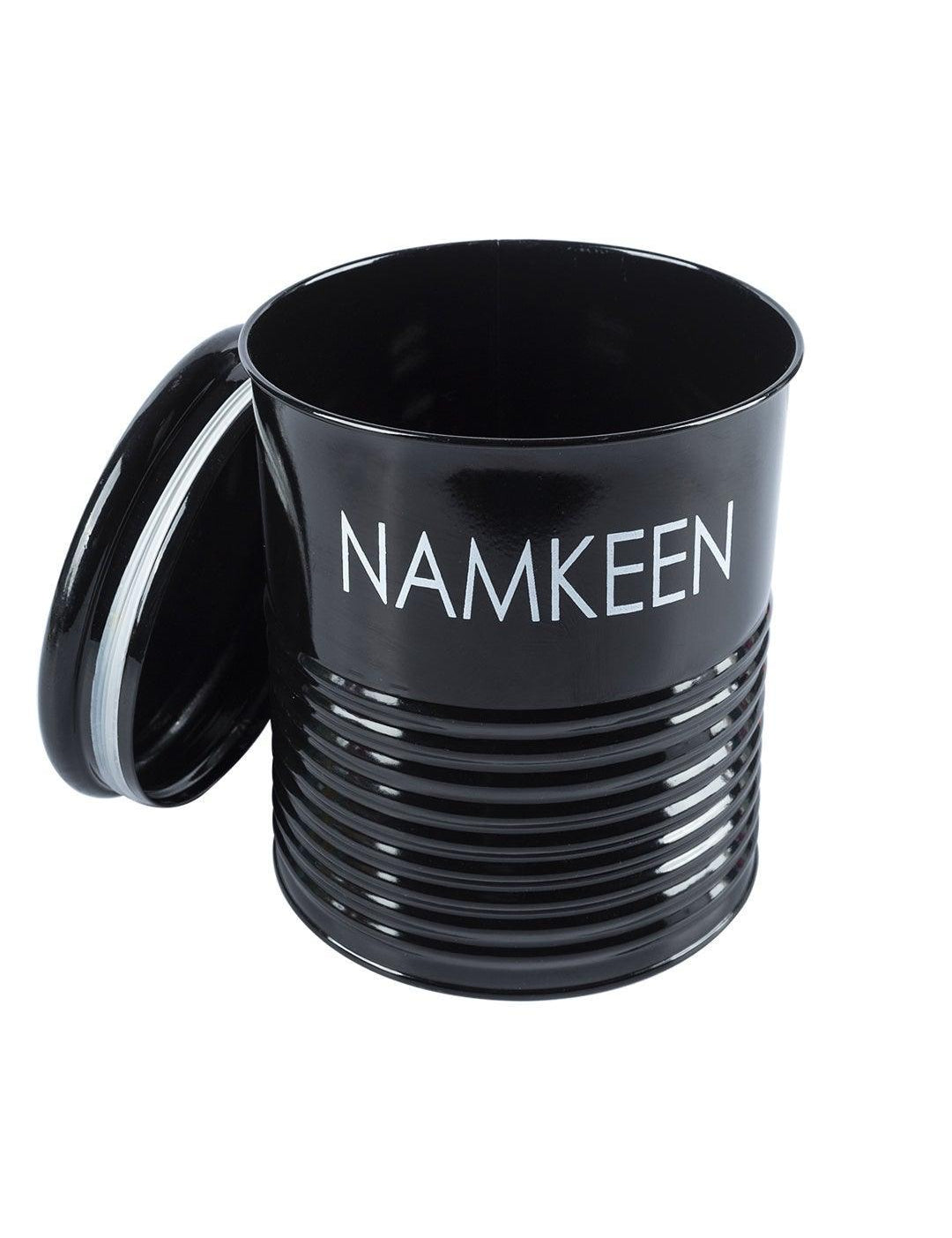 Black Namkeen Jar With Lid (1700mL)