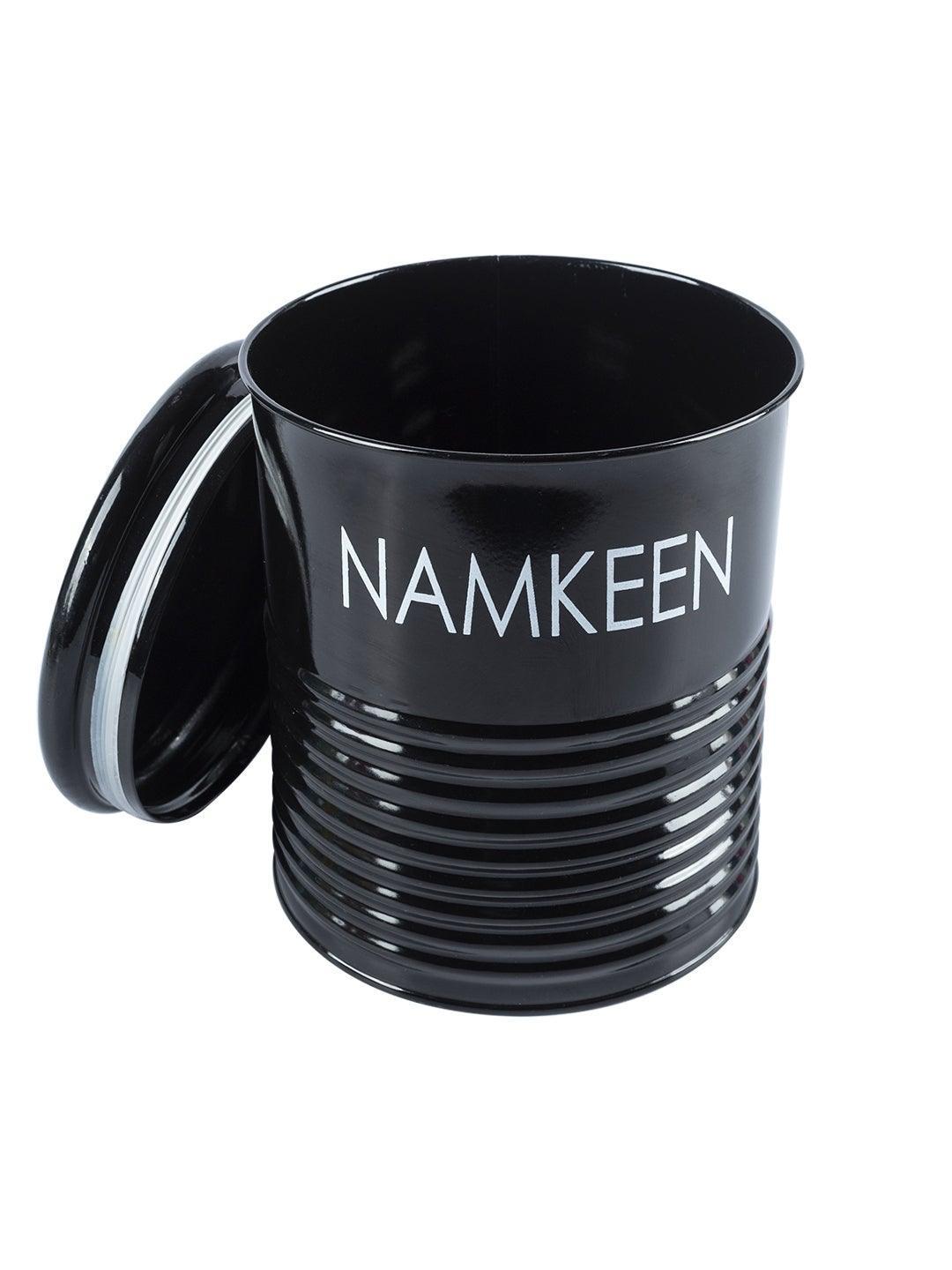 Black Namkeen Jar With Lid (1700mL)