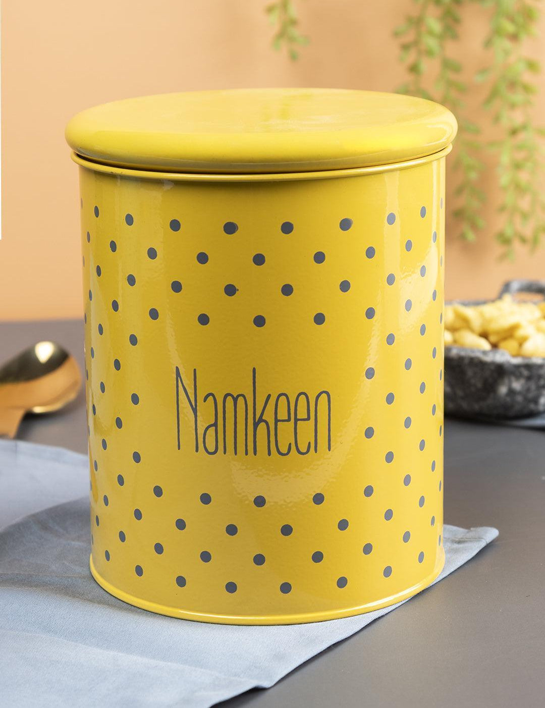 Namkeen Jar With Lid - (Yellow, 1700mL) - MARKET 99