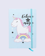 Notebook, Unicorn Print, Light Blue, Paper - MARKET 99
