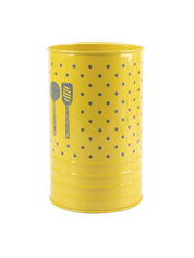 Yellow Ladle Holder with Polka Dot