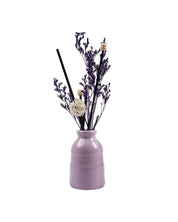 Reed Diffuser Set, Lavender Fragrance Pot & Reed Stick, Ceramic, Purple, 30 mL - MARKET 99