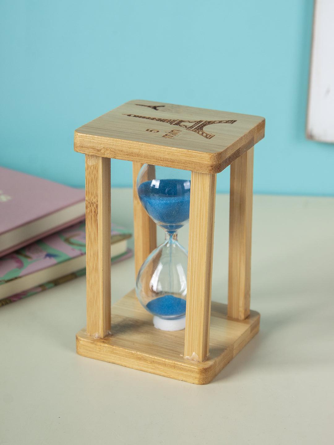 Sand Timer, Hour Glass, for Home Décor, Blue, MDF - MARKET 99