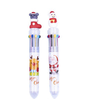 Santa Claus Bobble Head Ball Pens (Assorted Colour, Set Of 3) - MARKET 99