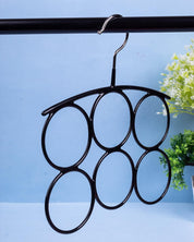 Scarf Hanger, Black, Mild Steel & PVC - MARKET 99