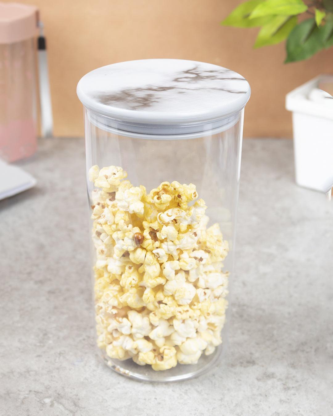 Sealed Jar, Grey, Plastic, 1.3 Litre - MARKET 99