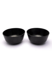 Serving Bowls, Mixing Bowl, Black, Hammered, Melamine, Set of 2 - MARKET 99